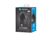 Mysz bezprzewodowa Natec Crake 2 Bluetooth 5.2 + 2.4GHz 2400DPI wertykalna czarna dla leworęcznych