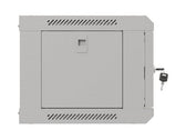 Szafa instalacyjna Rack wisząca 19" 4U 540x350 szara Drzwi przeszklone Lanberg (flat pack)