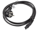 Kabel zasilający Lanberg CEE 7/7 -> IEC 320 C5 notebook (miki) 1,8m VDE czarny