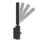 Lampa LED z czujnikiem ruchu Maclean MCE516 B, czujnik ruchu PIR, kolor czarny, 10W, IP65, 800lm, barwa neutralna biała (4000K)