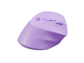 Mysz bezprzewodowa Natec Crake 2 Bluetooth 5.2 + 2.4GHz 2400DPI wertykalna pure lavender