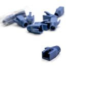 Osłonka DIGITUS na wtyk RJ45 (w opak. 10 szt.), niebieski, do kabli o dużej średnicy (do 7,5 mm)
