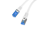 Patchcord Lanberg S/FTP kat.6A 0,25m LSZH CCA fluke passed biały