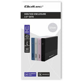 Obudowa/kieszeń Qoltec na dysk SSD HDD 2.5" | SATA | USB 3.0 | Super speed 5Gb/s | 2TB | Srebrny