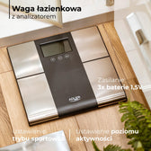 Waga łazienkowa Adler AD 8165 z analizatorem 225kg