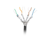 Kabel LAN Lanberg SFTP Kat.7 305m drut outdoor CU Fluke passed czarny