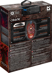 Mysz przewodowa Defender SHOCK GM-110L 3200dpi 6P + podkładka Gaming + GRA