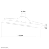 Uchwyt ścienny do ekranów Neomounts KEYB-V100 Vesa 75x75 max Silver