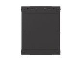 Szafa instalacyjna Rack Lanberg Wisząca 10" 6U 300x300 Drzwi przeszklone (flat pack) Czarna