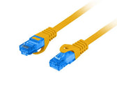 Patchcord Lanberg S/FTP kat.6A 1m LSZH CCA fluke passed pomarańczowy