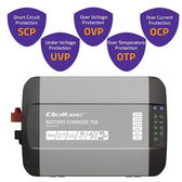 Ładowarka Qoltec do akumulatorów LiFePO4 AGM GEL SLA | 70A | 12V