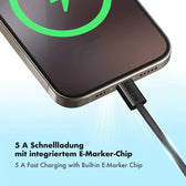 Kabel USB 2.0 LogiLink CU0232 USB-C - USB-C, M/M, 480 Mb/s, 100 W, magnetyczny, czarny, 1,5m