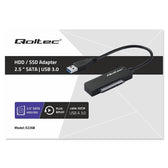 Kabel adapter Qoltec SATA | Przejściówka na dysk SSD HDD 2.5" | USB 3.0 | Super speed 5Gb/s | 2TB