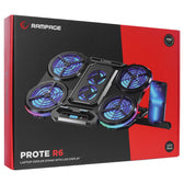 Podstawka chłodząca Rampage PROTE R6 pod laptopa 10-17", RGB, regulowana