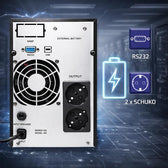 Zasilacz awaryjny UPS Qoltec Pure Sine Wave | 1kVA | 800W | AVR | LCD | Czysty Sinus