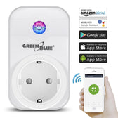 Gniazdko zdalnie sterowane GreenBlue GB155G WiFi Android iOS Alexa Google Home timer max 2000W (typ niemiecki)