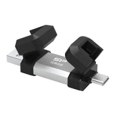 Pendrive Silicon Power Mobile C51 128GB USB-A USB 3.2 Type-C 120MB/s Srebrny