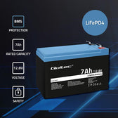 Akumulator LiFePO4 Qoltec Litowo-Żelazowo-Fosforanowy | 12.8V | 7Ah | 89.6Wh | BMS