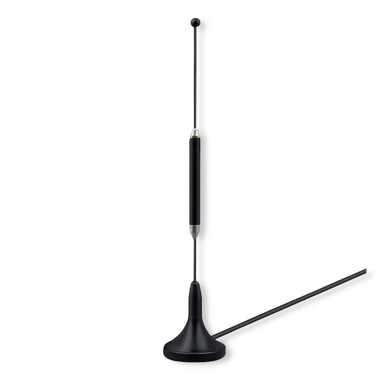 Antena 4G LTE Qoltec z podstawą magnetyczną | 5dBi | dookólna | wewnętrzna | 600-2700 MHz | SMA | 3m