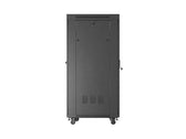 Szafa instalacyjna Rack Lanberg stojąca 19" 32U 600x800 czarna drzwi perforowane LCD (flat pack)