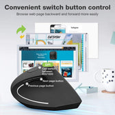 Mysz bezprzewodowa Techly 2.4GHz RF USB pionowa 1600dpi optyczna