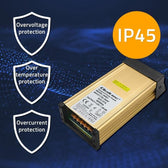 Zasilacz impulsowy LED Qoltec IP45 | 250W | 12V | 20A | Wodoodporny