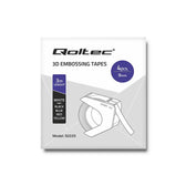 Taśma Qoltec 3D do wytłaczarki DYMO Omega | zestaw 4 taśm | 9mm*3m | 4 kolory | samoprzylepna