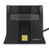 Czytnik kart chipowych ID Qoltec SCR-0643 | USB 2.0 + adapter USB-C