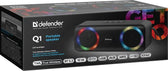 Głośnik Defender Q1 Bluetooth 10W BT/FM/TF/USB/AUX/TWS/LED