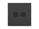 Szafa instalacyjna Rack Lanberg wisząca 19" 9U 600x600 czarna drzwi perforowane (flat pack)