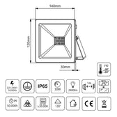 Naświetlacz LED Maclean Energy MCE530 WW slim Warm White