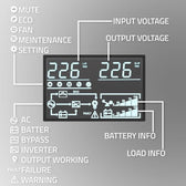 Zasilacz awaryjny UPS Qoltec 10kVA | 10000W | Power Factor 1.0 | LCD | EPO | USB | On-line