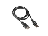 Przedłużacz USB-A Lanberg M/F 2.0 1.8m czarny box