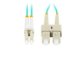 Patchcord światłowodowy Lanberg MM LC/UPC-SC/UPC DUPLEX 3.0MM OM3 50/125 LSZH 1m aqua
