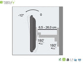 Uchwyt ścienny Techly 19"-37", 25kg obrotowy