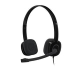 Słuchawki z mikrofonem Logitech H151 czarne