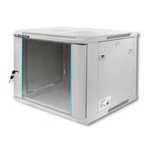 Szafa RACK Qoltec 19" | 9U | 600x600x500 | Szara | Wisząca