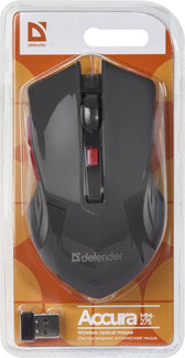 Mysz bezprzewodowa Defender ACCURA MM-275 optyczna 1600dpi 6P czarno-czerwona