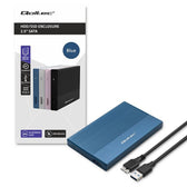 Obudowa/kieszeń Qoltec na dysk SSD HDD 2.5" | SATA | USB 3.0 | Super speed 5Gb/s | 2TB | Niebieski
