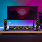 Głośniki komputerowe soundbar Audiocore AC955 3Wx2, LED, USB 5v, wejście liniowe