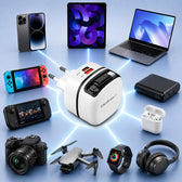 Ładowarka sieciowa Qoltec GaN 65W | USB-C PD PPS | 5-20V | 3-3.25A