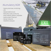 Akumulator AGM Qoltec 12V | 4.5Ah