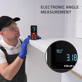 Dalmierz Qoltec laserowy z poziomicą | podświetlany LCD | 50m