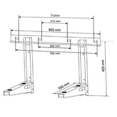 Uchwyt wspornik Maclean MC-623 do klimatyzatora do 200kg, komplet