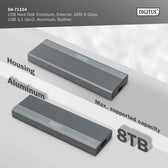 Obudowa DIGITUS USB 3.1 Typ C na dysk SSD M.2 SATA 6Gbps aluminiowa, beznarzędziowa