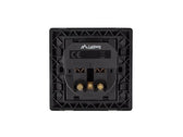 Gniazdo podtynkowe Lanberg 230V pojedyncze + 2x USB 2.1 A schuko czarne