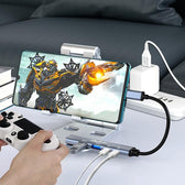 Hub Qoltec adapter USB-C 3.1 5w1 | USB-C PD | USB-C | 2x USB 2.0 | USB 3.0