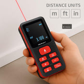 Dalmierz Qoltec laserowy z poziomicą | podświetlany LCD | 50m