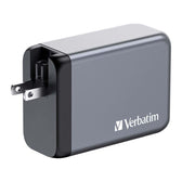 Ładowarka sieciowa Verbatim GaN GNC-240 3xUSB-C PD (140W+100W+65W) 1xUSB-A QC 3.0