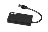 Hub USB iBOX IUH3F56 4xUSB 3.0, SLIM czarny